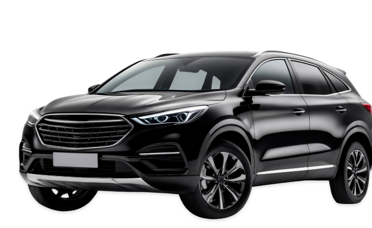 Hombre conduciendo con préstamo aprobado